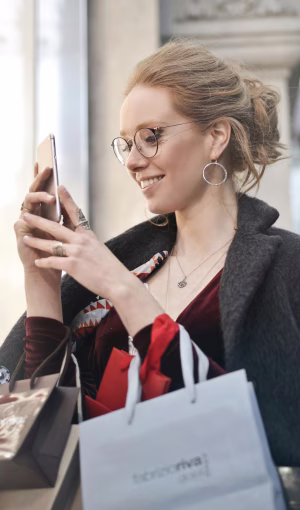 Felicidad al usar nuestras ofertas